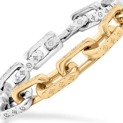 louis vuitton bransoletka srebrna|Monogram Chain Bracelet S00 .